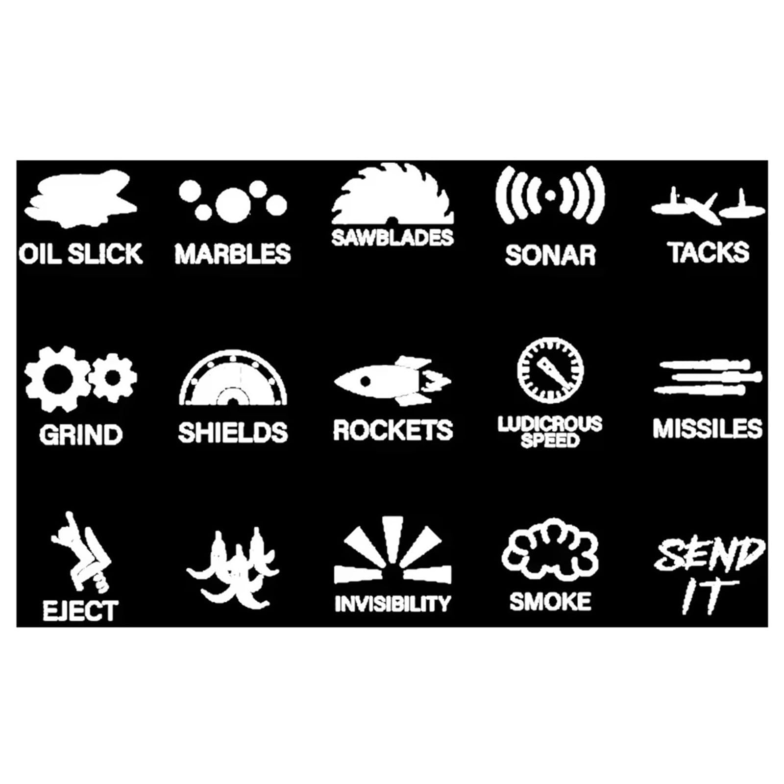 Repair Creative Car Interior Switch Button Stickers Dashboard Console Label Decals Self-Adhesive Decorations for Car Truck