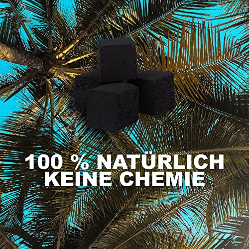 Cocoboss - 1 KG natürliche Premium 28er Shisha Kohle aus 100% Kokosnuss - Qualitative Kohle für Shisha & Grill - Längere… – Bild 6