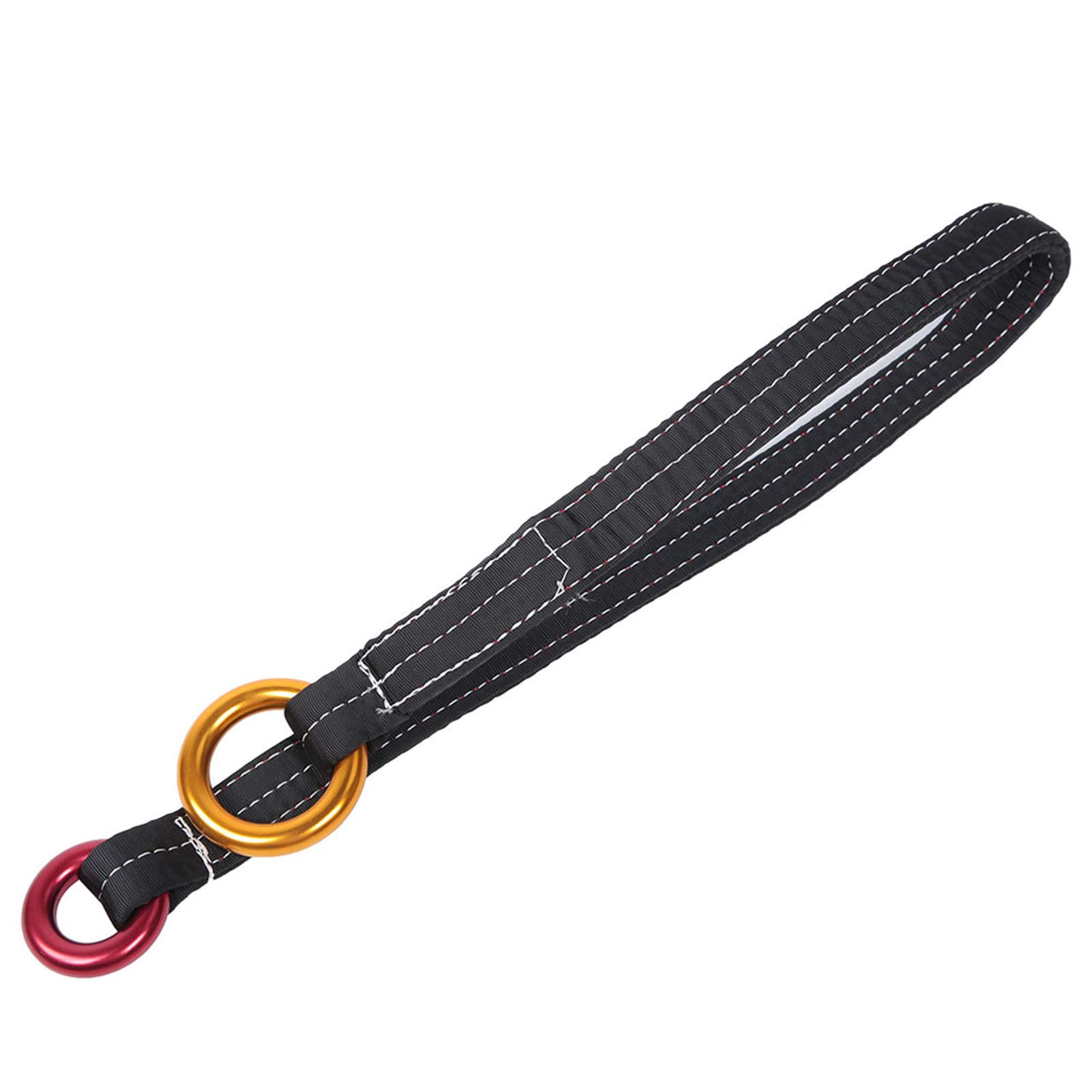 Demeras Cordón de árbol de Escalada de 120 CM Cordón de Alambre de Rescate de árbol de Escalada al Aire con 2 Anillos Colgantes para Escalar