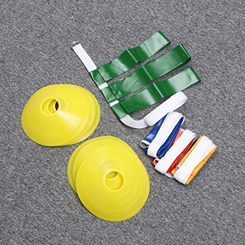 Conjunto de 10 peças de cinto de futebol Besportble, cones de disco esportivos para esportes ao ar l