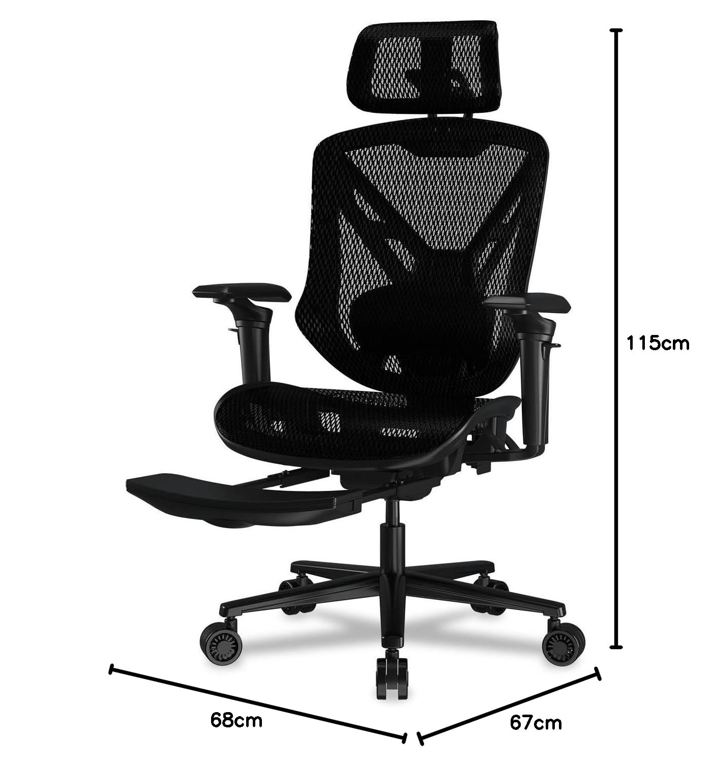COUGAR Speeder Silla de juego ergonómica: tejido de malla de chenilla de, reposabrazos hiperrotación 3D, reposacabezas ajustable, respaldo ajustable, soporte lumbar, reposapiés