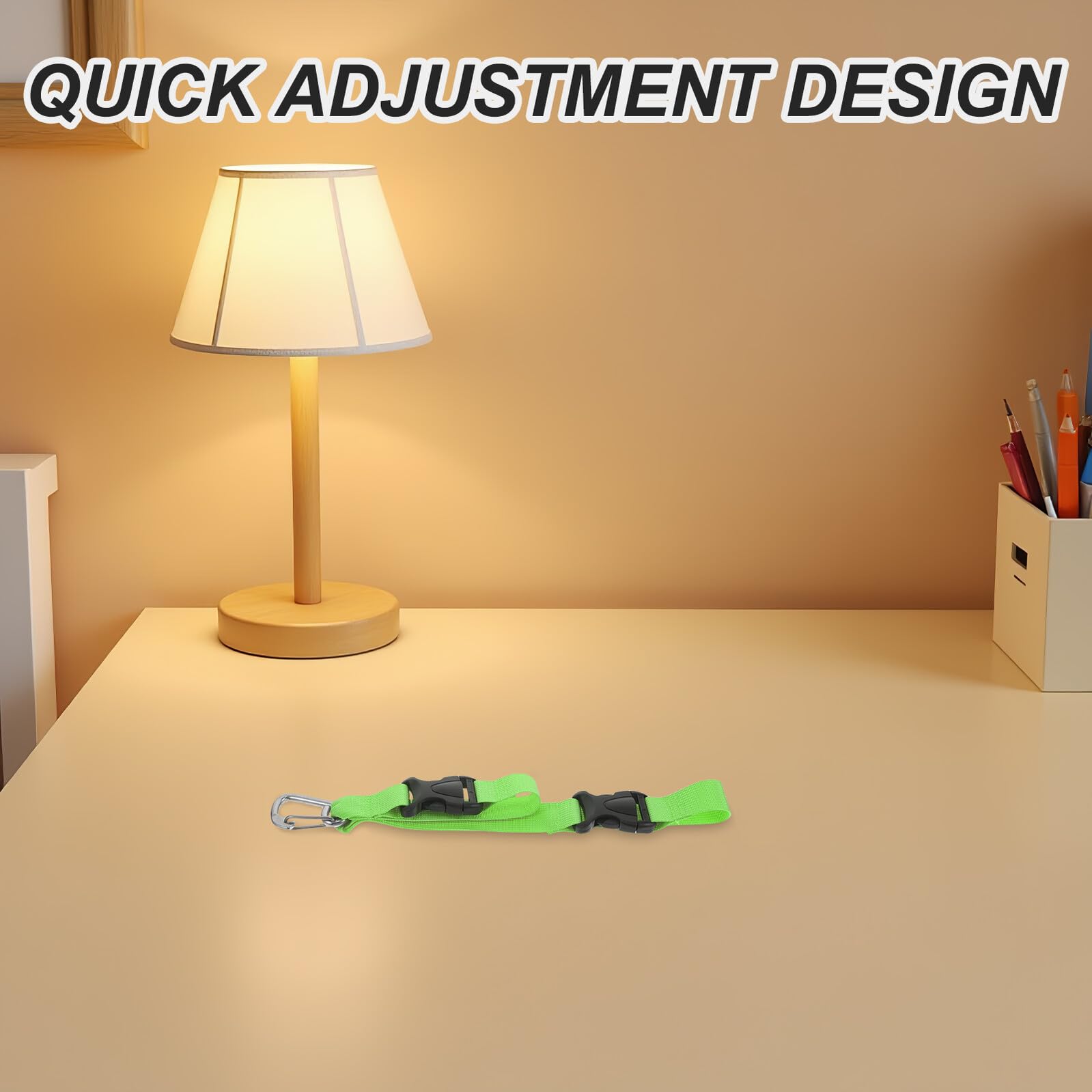 Clip Porta Pinne Subacquee con Cordino Verde a Sgancio Rapido, Cinghia Regolabile per Attrezzatura Immersione, Accessorio Compatibile per Maschera e Pinne, per Sport Acquatici