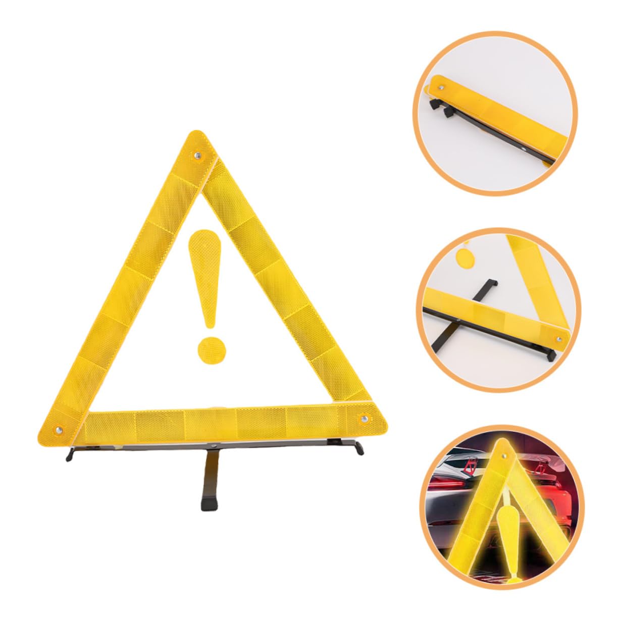 Marco de advertencia triangular, señal triangular para coche, señal de carretera, triángulos de emergencia