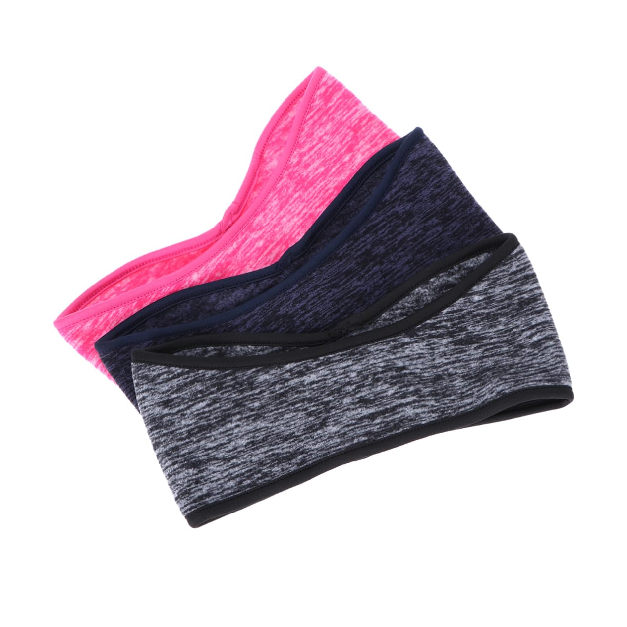GALPADA 9pezzi Fascia Antiscivolo Pilper Orecchie Scaldini Per Sport All Aperto Da Blu Per Corsa Yoga e Attività Invernali