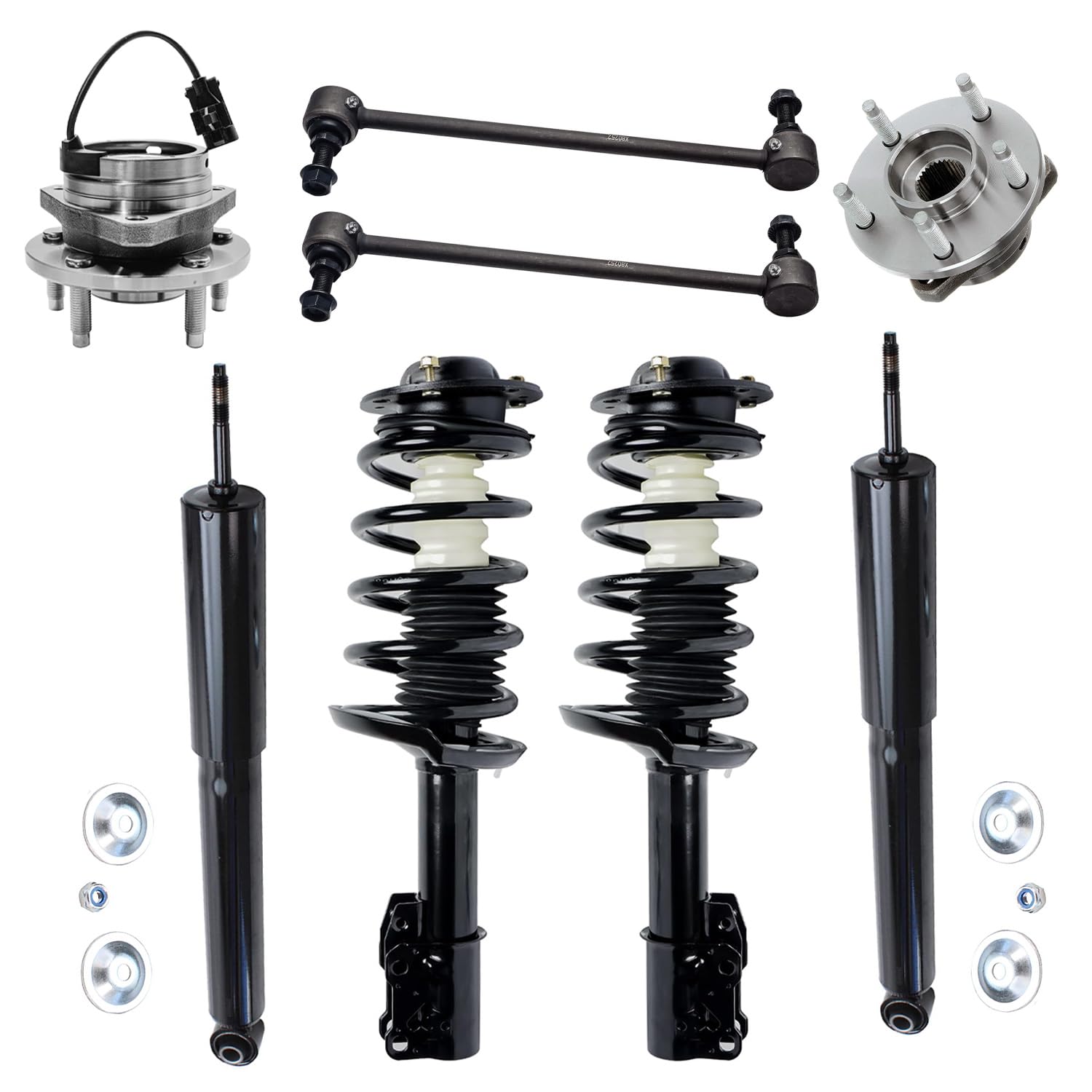 Detroit Axle - 8pc Suspension Kit for 04-12 Chevy Malibu 05-10 Pontiac G6