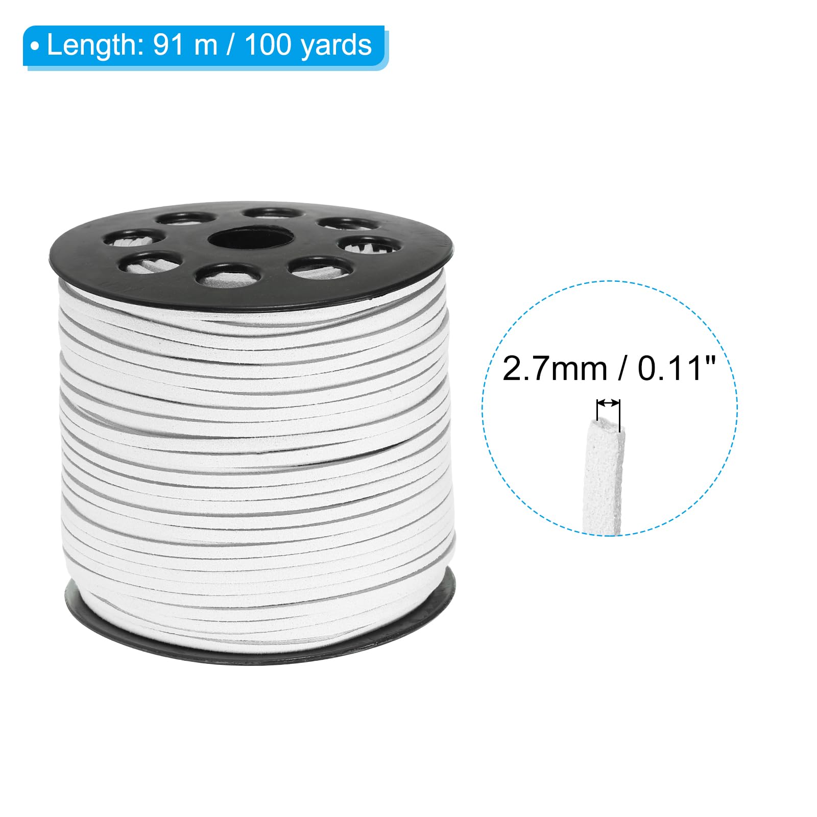 PATIKIL 100 Yards Flat Suede Cord - Image 2