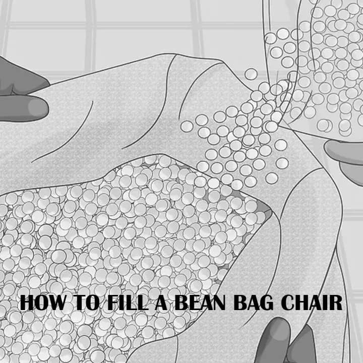 OHSTORE Bean Bag Filler Premium Beans for Bean Bag Filling, Refill (1 Kg) 1