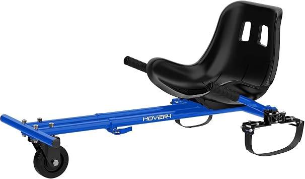 Hover-1 Buggy Hoverboard Attachment - Compatible with Most 6.5 & 8 Electric Hoverboards, Hand-Operated Rear Wheel Control, Adjustable Frame & Straps, Easy Assembly & Install Hoverboard Go Kart