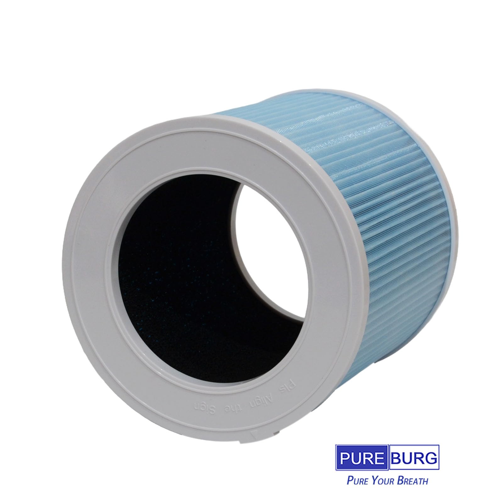 PUREBURG Filtro de repuesto compatible con el purificador de aire Gonrair GL-K802, paquete de 3 unidades H13 HEPA de carbón activado de 3 etapas, filtración de aire limpio y polvo COV