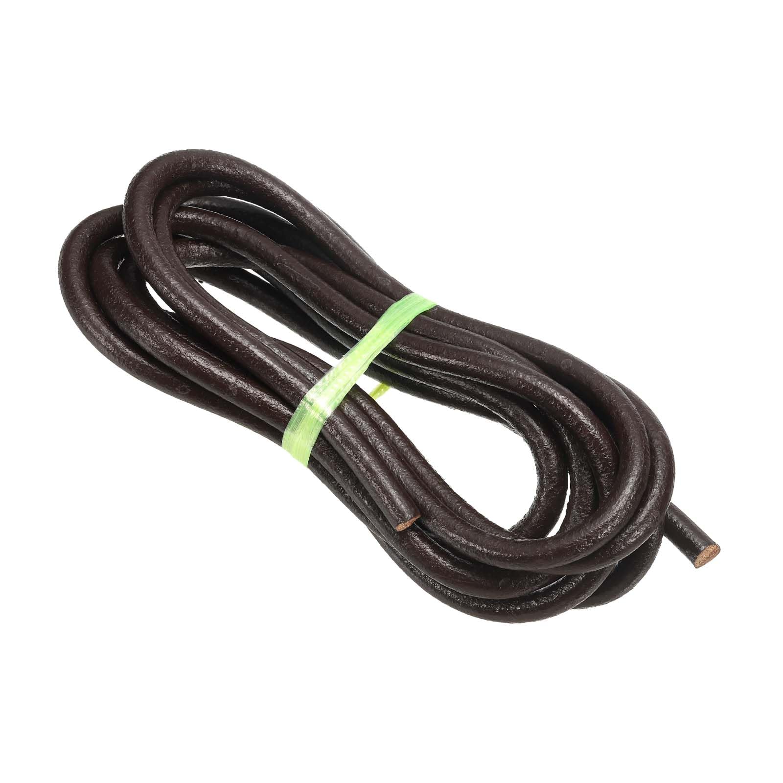 Corde en cuir tressée ronde 7mm PATIKIL : finis les cordons de colliers fragiles