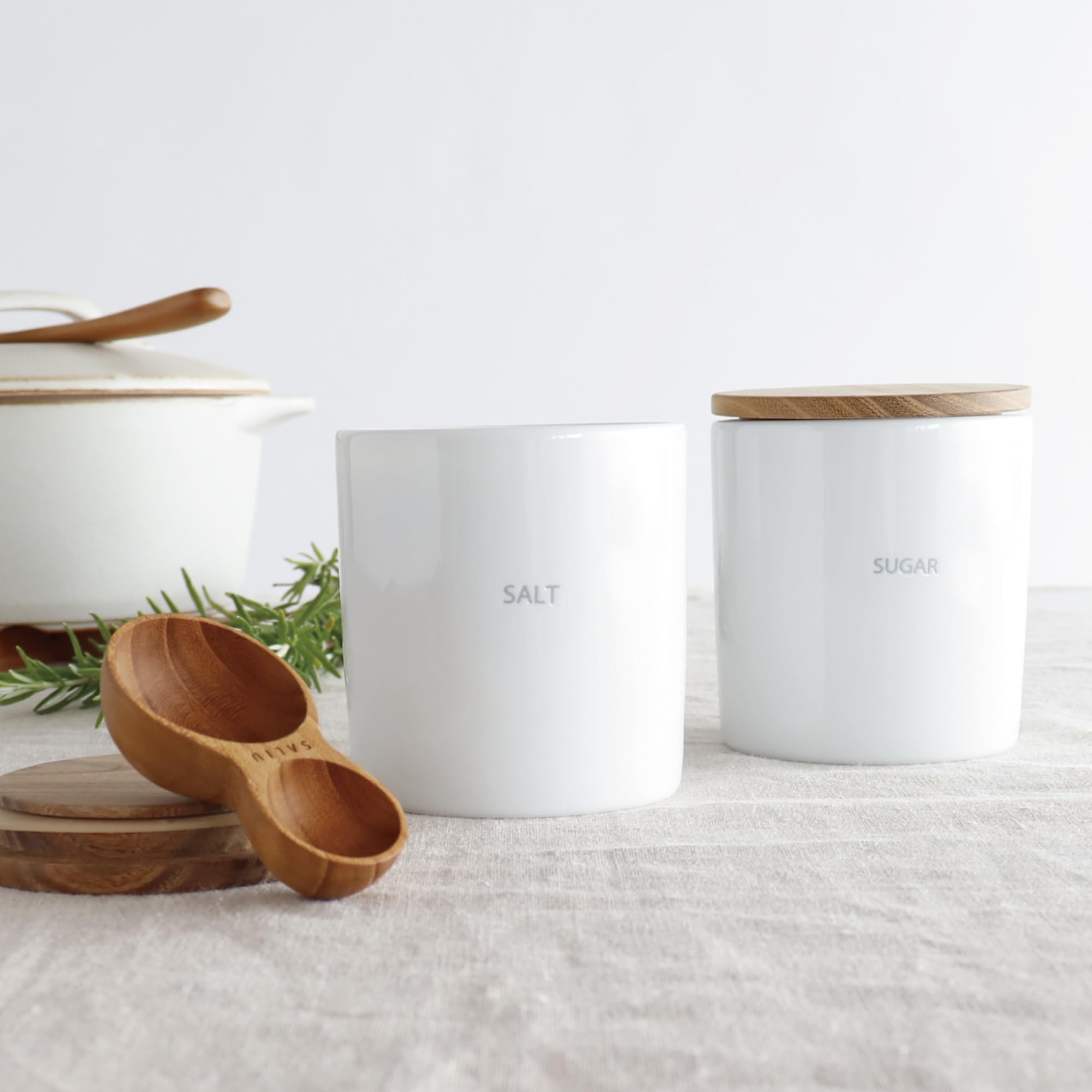 Amazon｜LOLO | 保存容器 | SALT & SUGAR | キャニスターセット