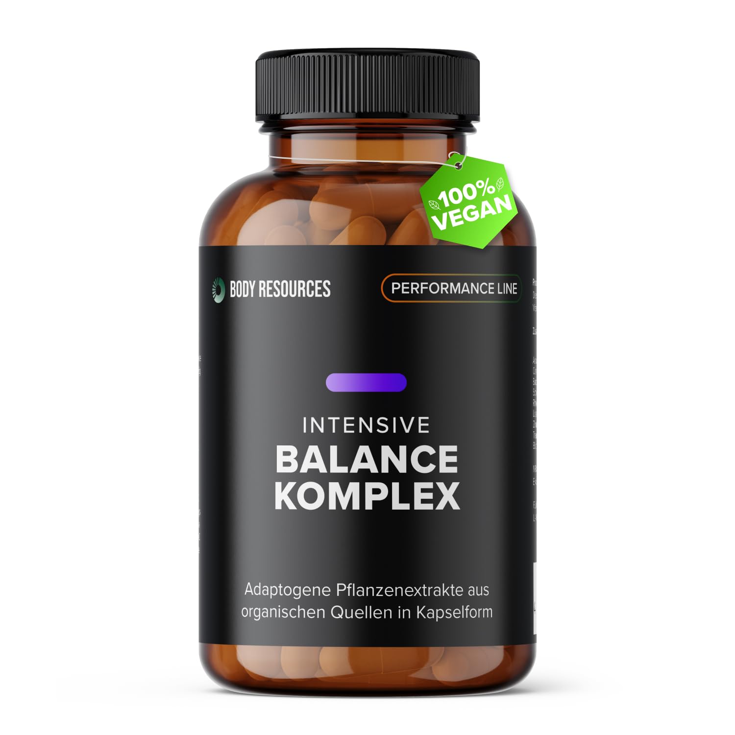 Intensive Balance Komplex 660mg I Ashwagandha I Natürliche Anti-Stress Kapseln für mehr Entspannung I Made in Germany I Hohe Bioverfügbarkeit I Vegan I Laborgeprüft