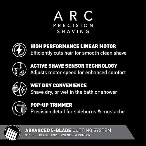 Miniatura 2 de Afeitadora eléctrica Panasonic Arc5 con tecnología de sensor de afeitado para uso seco o mojado