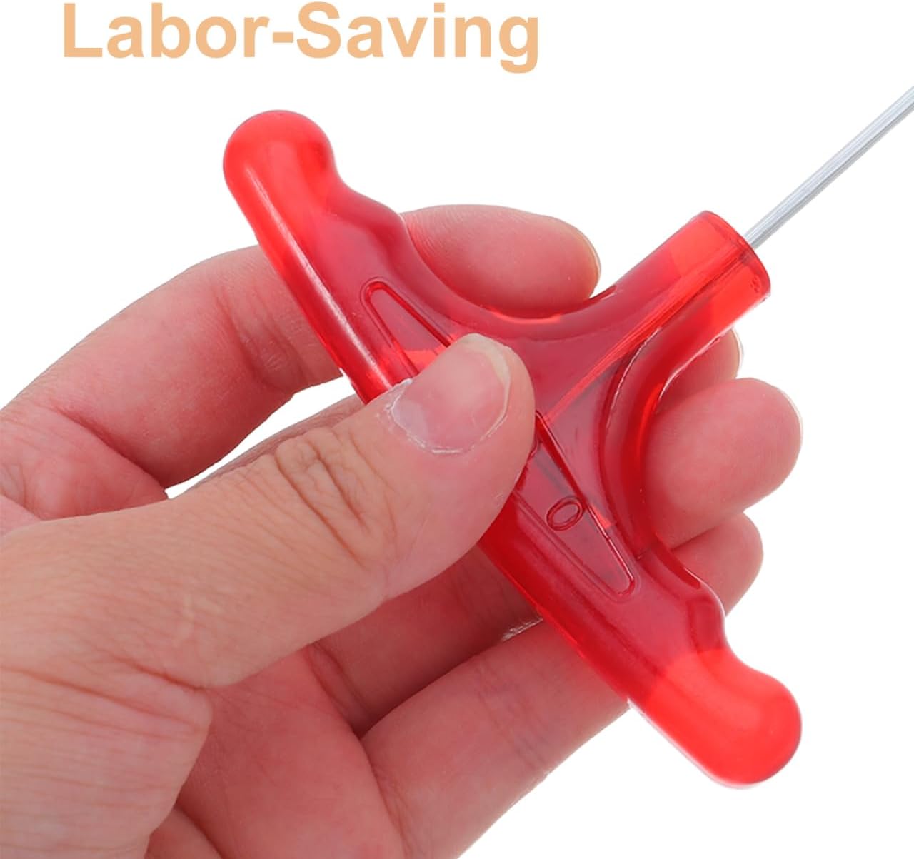 Angoily Doll Stringing Tool T Shape Puller for Doll Head Replacement and Eye Assistance Metal Hook Easy Disassembly and Reassembly DIY Assembly Accessory 6.33X3.54In