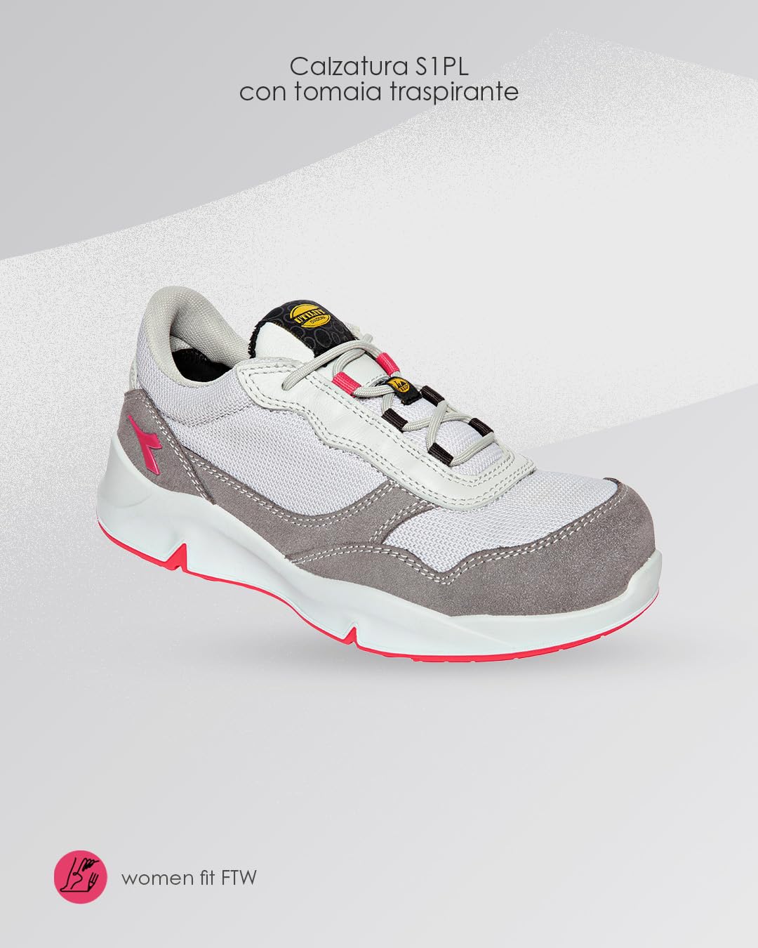 Utility Diadora | Athena Text Low S1PL FO SR ESD - S1PL FO SR ESD - Scarpe Antinfortunistiche Donna