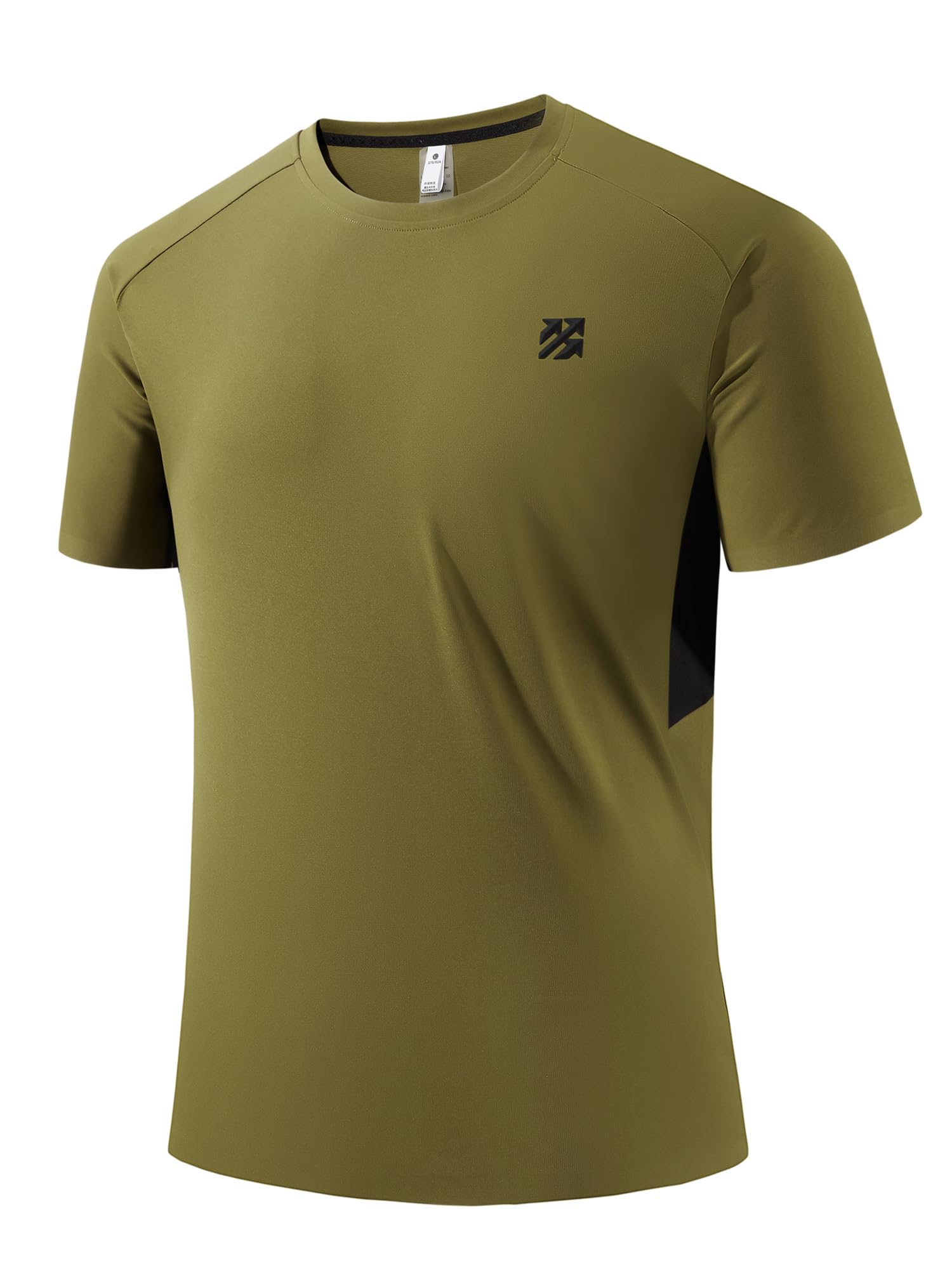 SENBWL Mens Seamless Workout T-Shirts Lightweight Moisture Wicking Running Hiking Camping Tennis Pickleball Shirts for Men