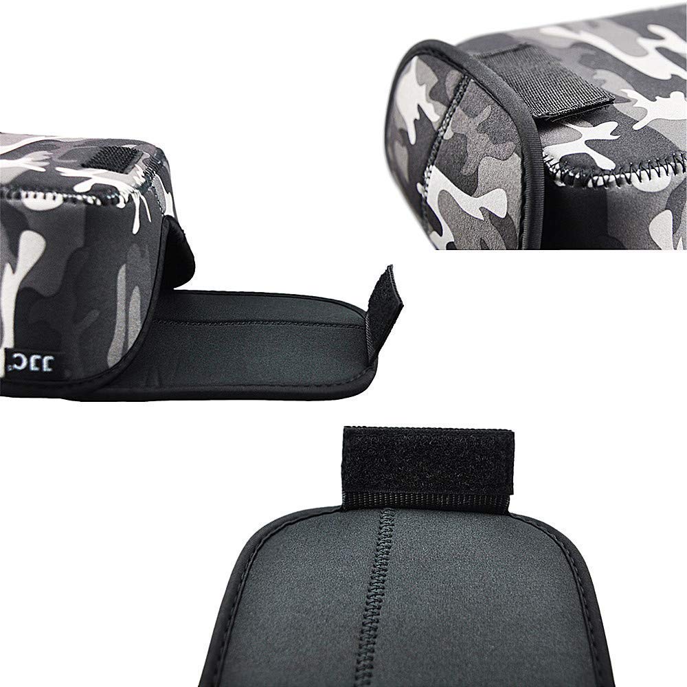 JJC Neopren Kameratasche für Canon EOS R10, OM System OM-1 Nikon Z50 Z7 Z6 D5300 D3400 D3300 Fujifilm X-T4 X-T3 X-T2 X-T1 X-M1 DSLR-Kamera mit Objektiv