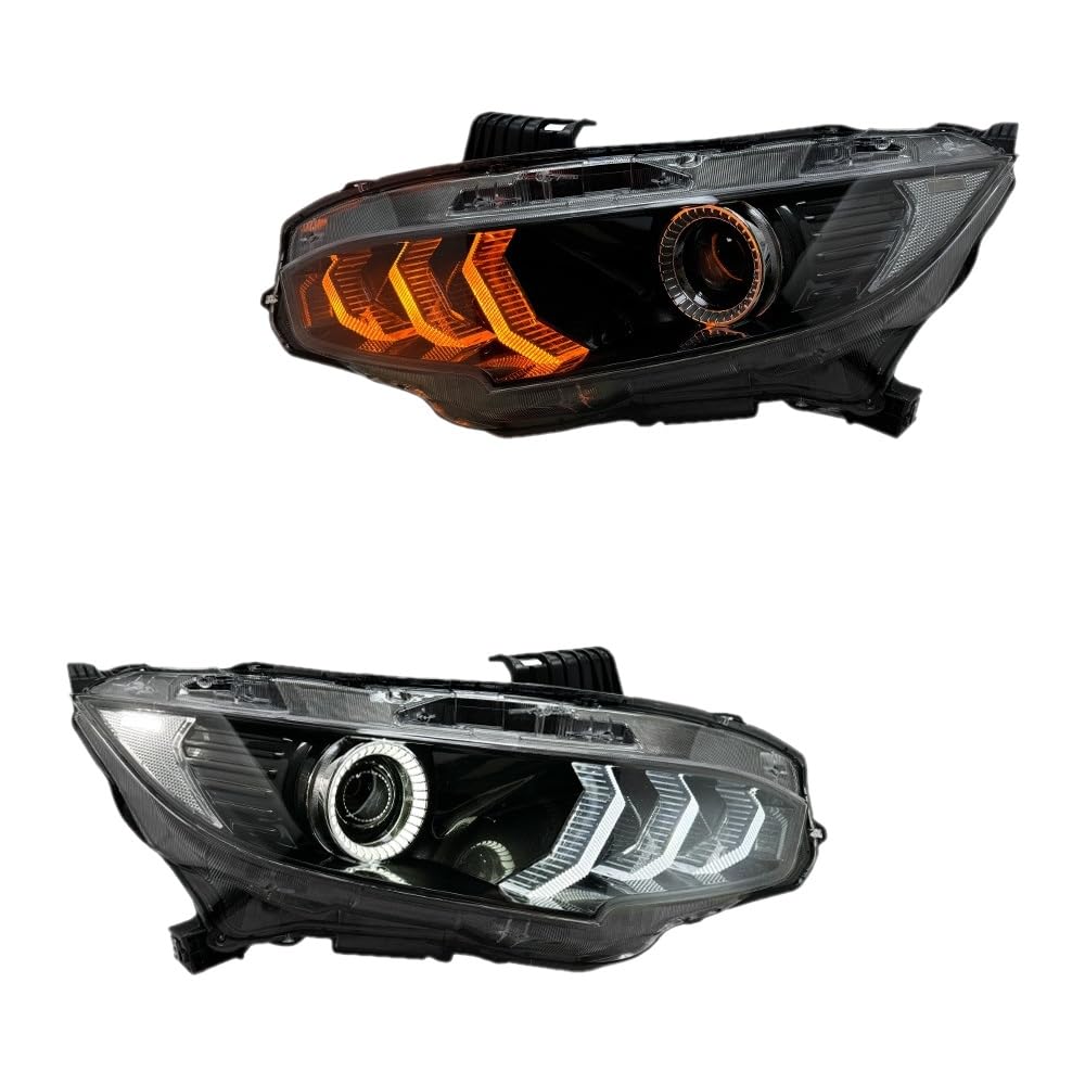 Amazon | シビック FK8 FK7 FC1 LED ヘッドライト 左右 ヘッドランプ 