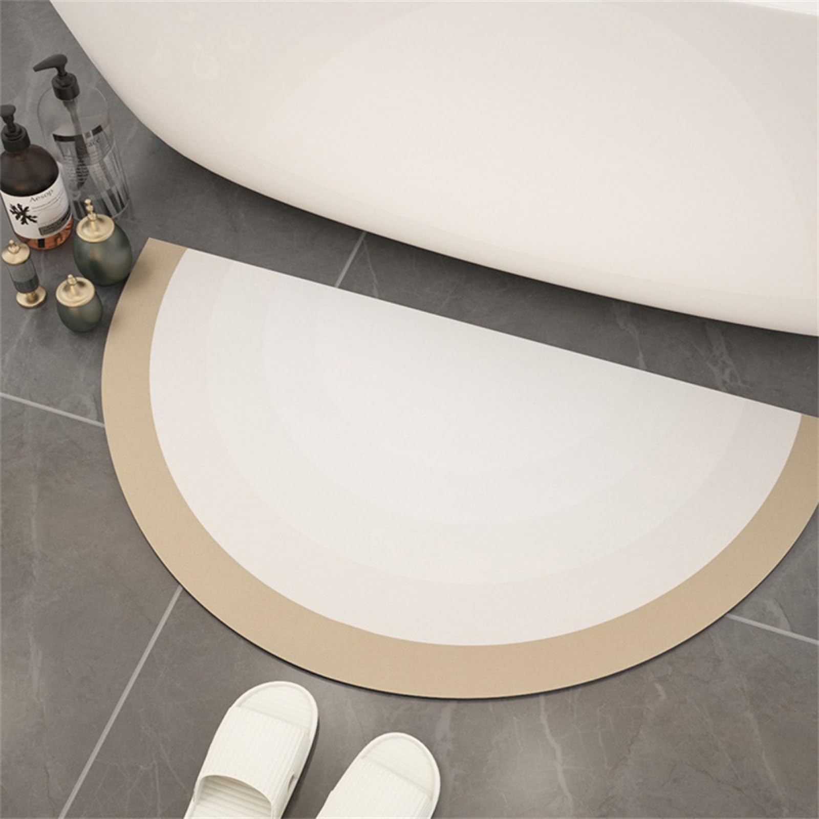 Alfombra bañera antideslizante de secado rápido 50x80cm para ducha lavable