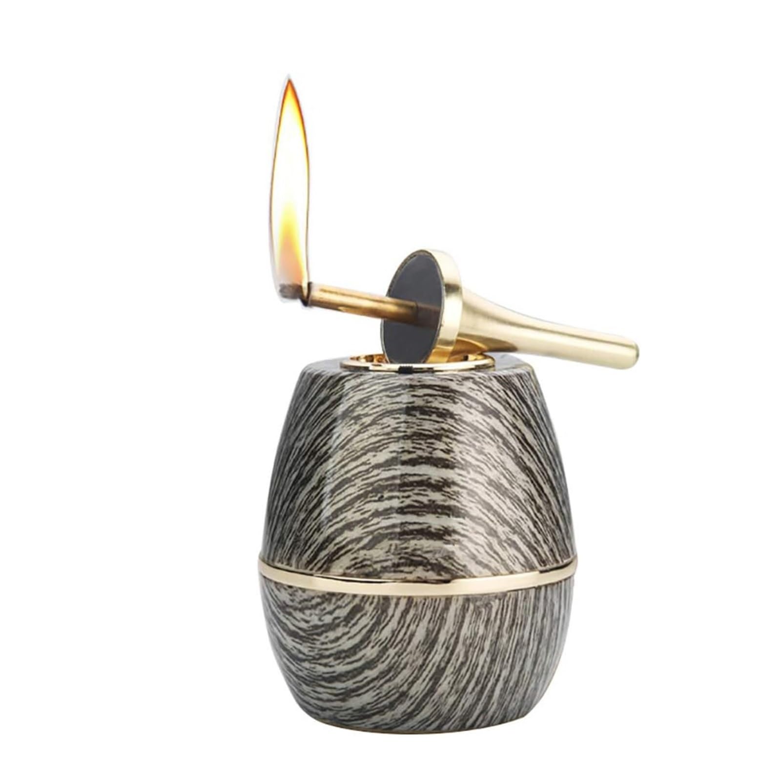 Encendedor de queroseno de escritorio, encendido permanente para hombres, idea de regalo única, recargable y portátil, ideal para camping, barbacoa, uso al aire libre, diseño duradero y elegante