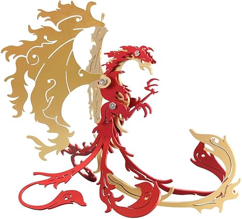 Luminda Rompecabezas de metal 3D para adultos, Mythical Beast Suzaku, kits de modelos de metal 3D, más de 28 piezas de modelos mecánicos de metal, disponible en Yaxa Venezuela