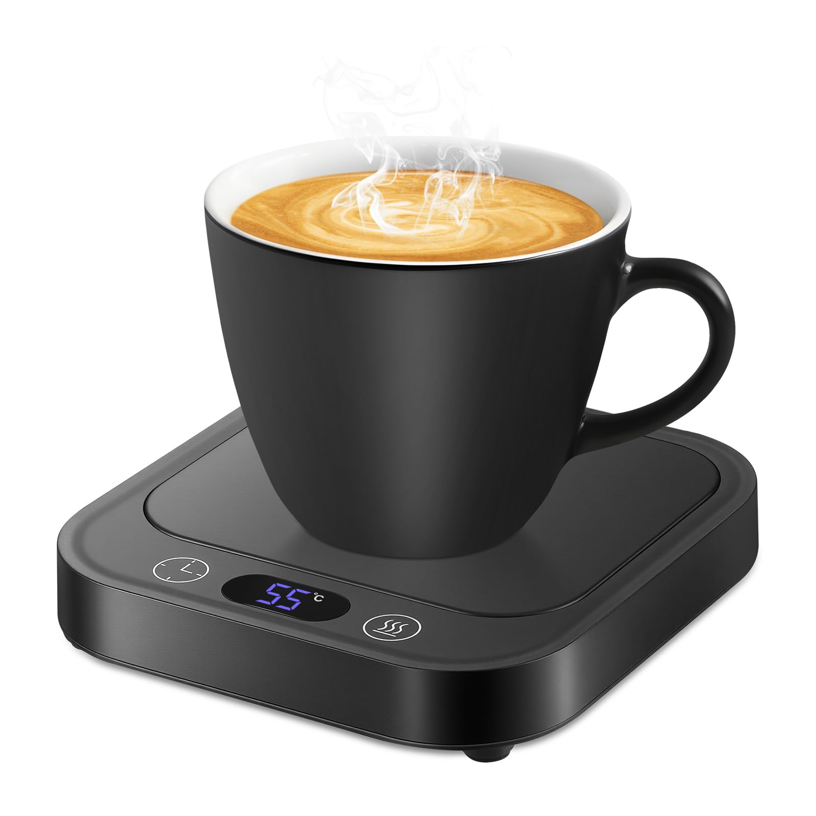 Calentador de Taza de Café con 4 Temperaturas, Apagado Automático 8h para Café, Cacao, Té