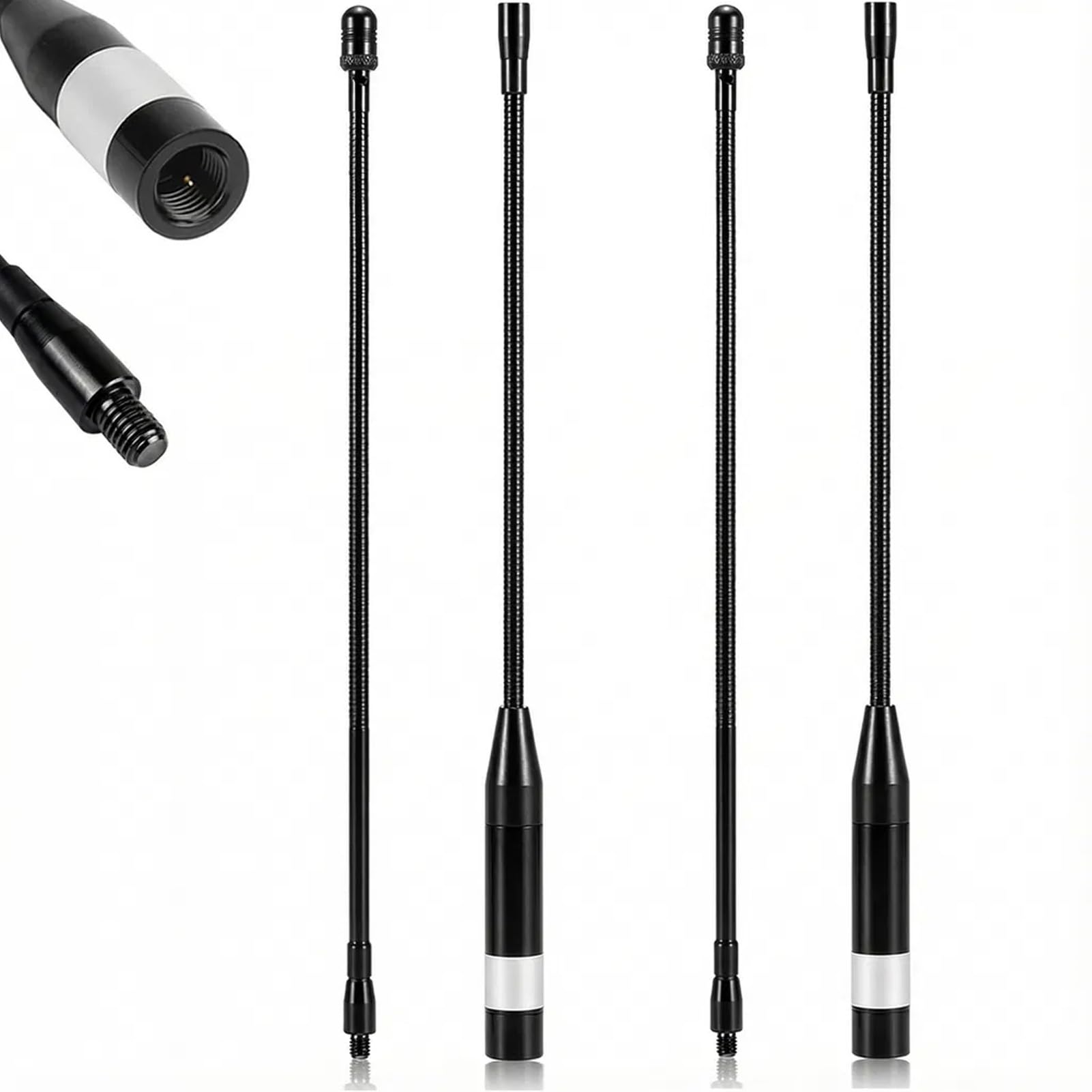 868MHz Meshtastic LoRa Antenne 10dBi High Gain, 40cm Langstrecken SMA Stecker Omni Whip für He ltec V 3 ESP 32 - Robust & Flexibel(2PCS,Schwarz)