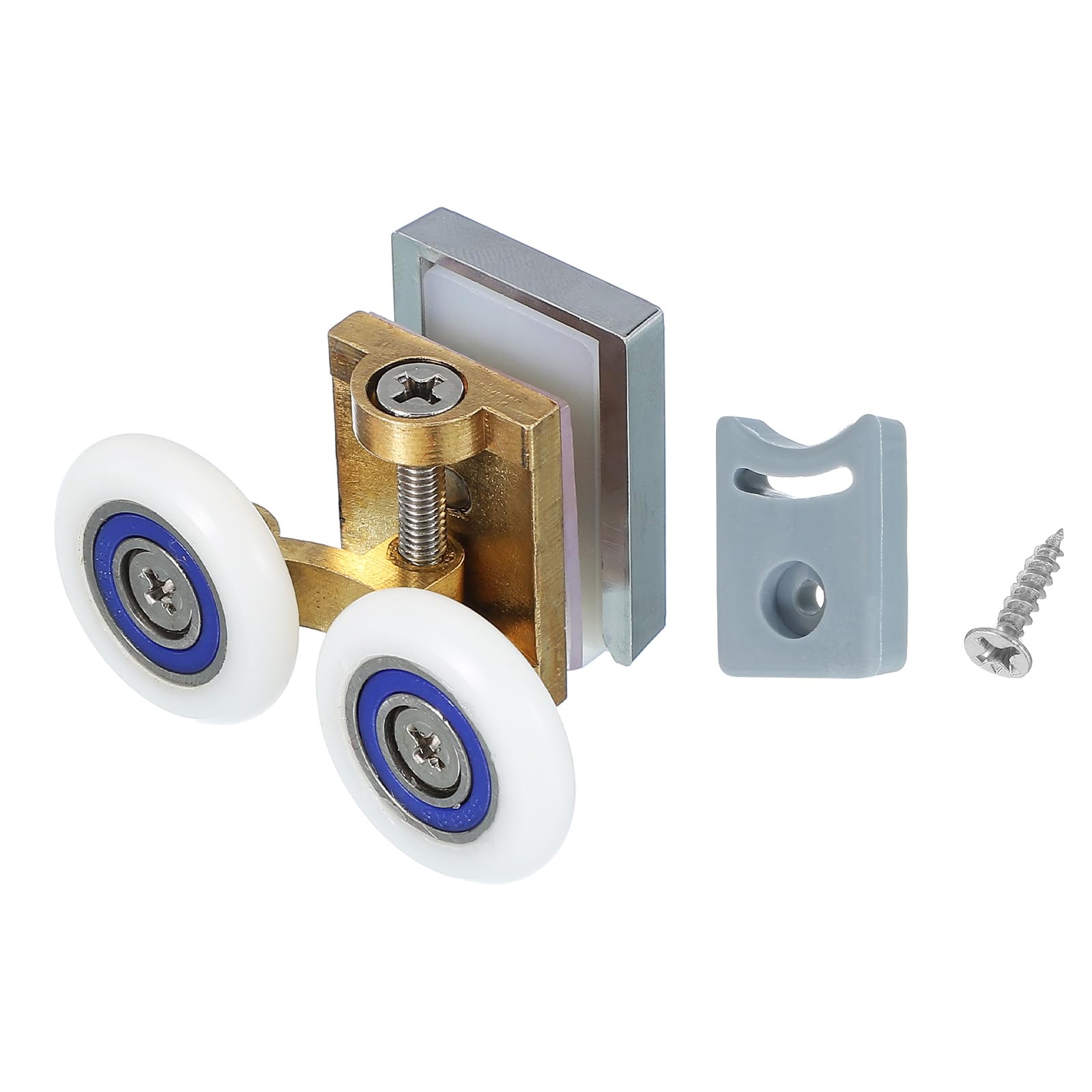 Roulettes de douche 26mm en cuivre uxcell pour porte coulissante