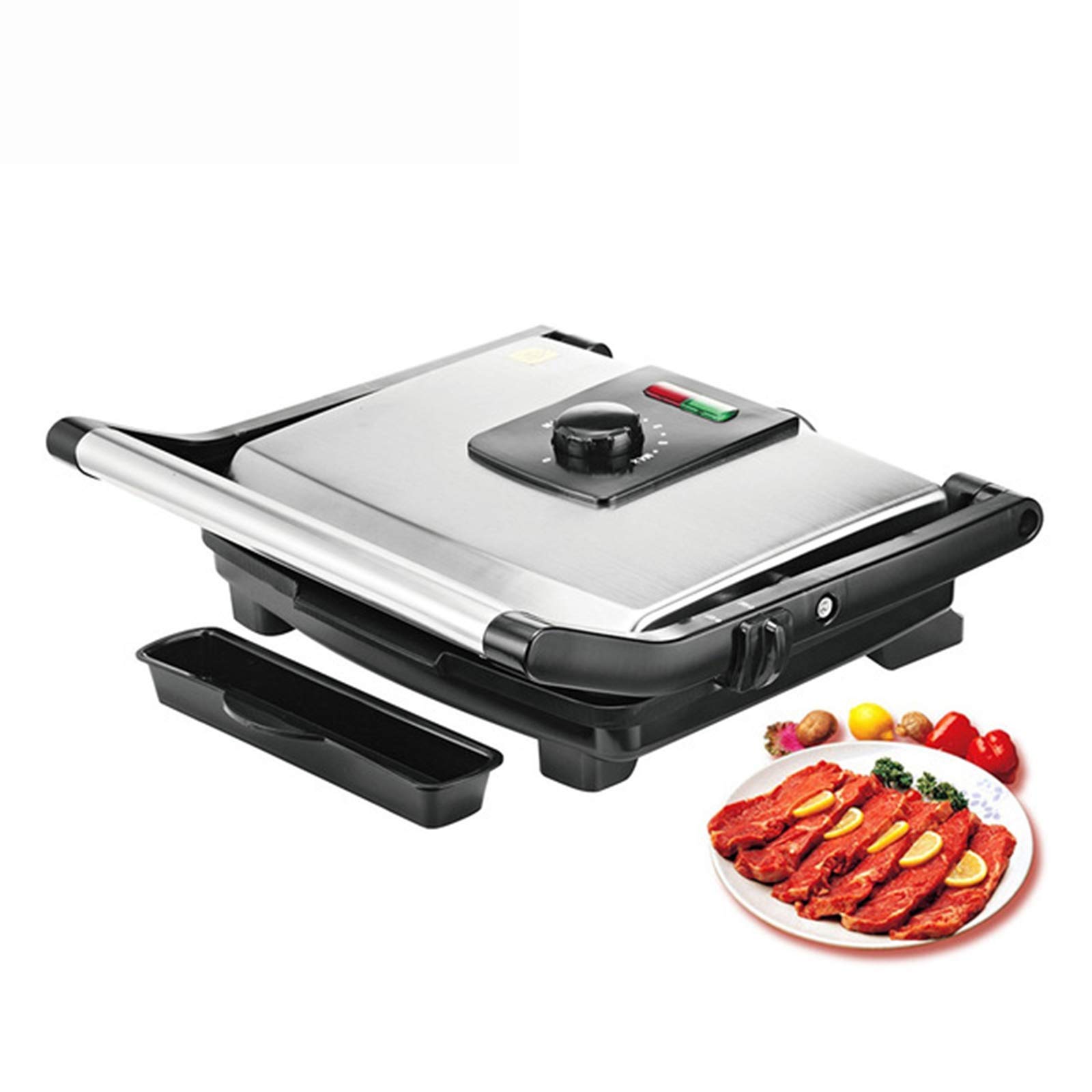 Indoor Grill Electric Grill Griddle Smokeless Grill, Portable Korean BBQ Grill with Turbo Smoke Extractor Technology, Non-.
