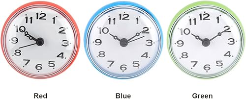 Miniatura 9 de Yosoo Reloj de ducha impermeable con ventosa de cara redonda árabe digital árabe reloj de ducha de baño accesorios de cocina (verde)