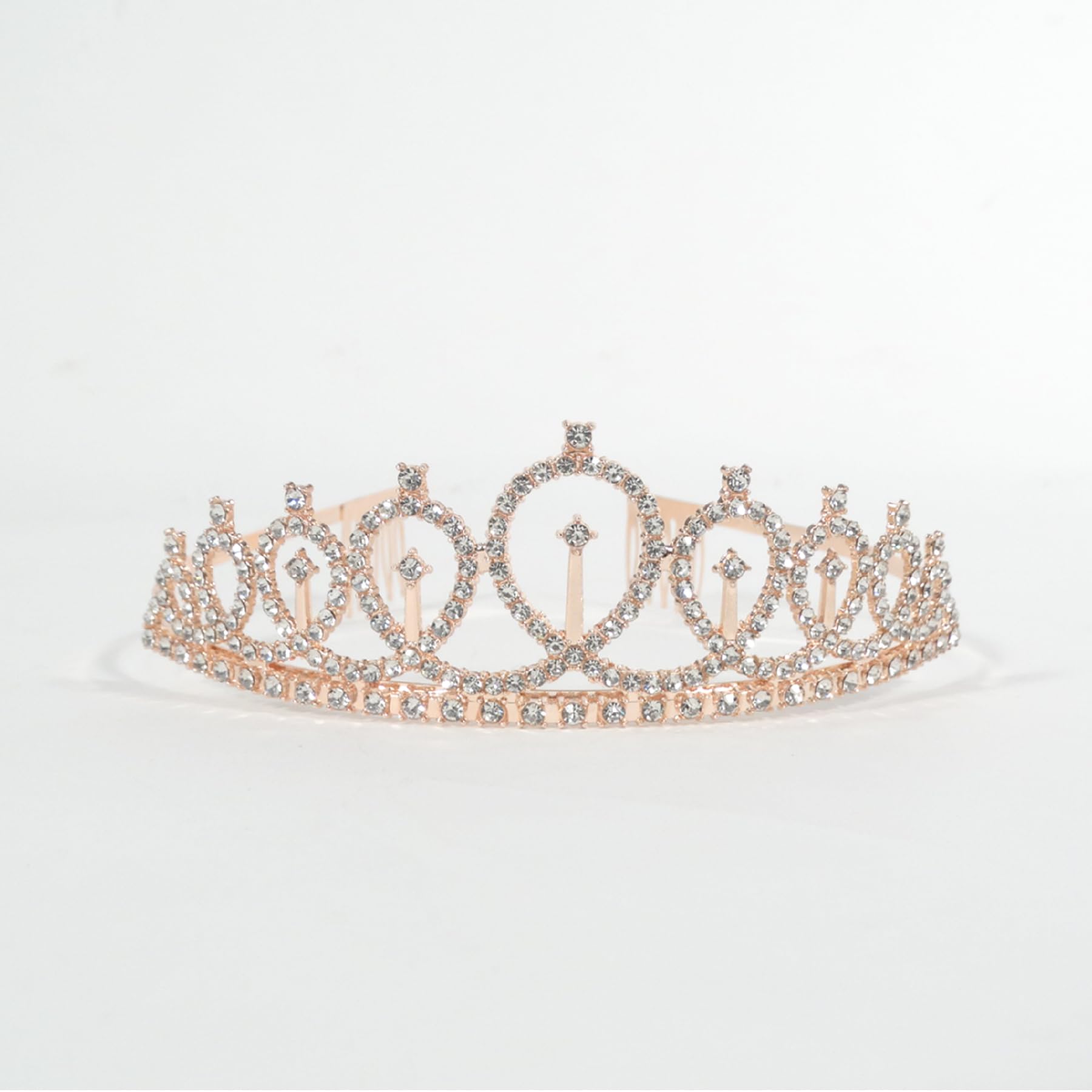 WP WANNA PARTYWanna Party Birthday Tiara for Women Rose Gold Queen Headband Happy Tiara and Crown for Women Rhinestone Crystal Decor