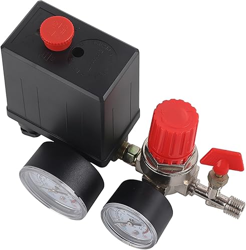 Regulador de control del interruptor de la válvula de presión del compresor de aire con medidores para una rápida reducción de presión