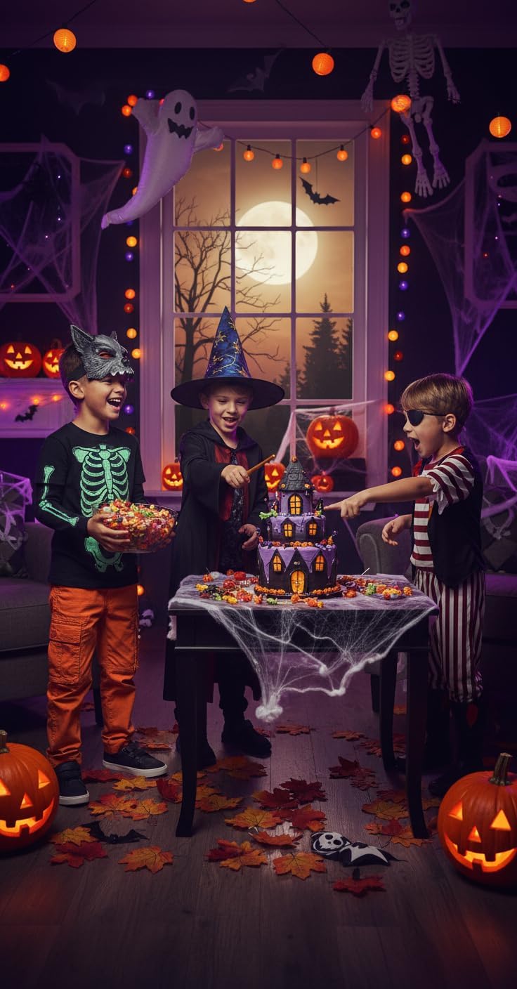 Mesinsefra Boys' Elastic Waist Cargo Pant Camouflage Cotton Casual Multi-Pockets Pull-On Pants - Image 2