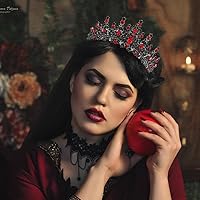 Vista 109 de TOBATOBA - Corona dorada para mujer, tiara de boda, corona de reina, corona de cristal, coronas de princesa real para ramos de flores, tocado