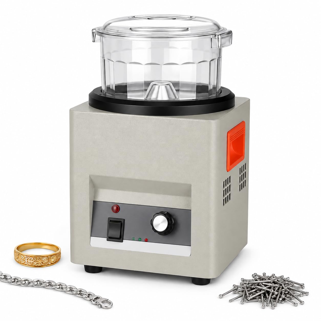 Polerka magnetyczna do biżuterii w rolce, pojemność 185 g, 2000 obr./min