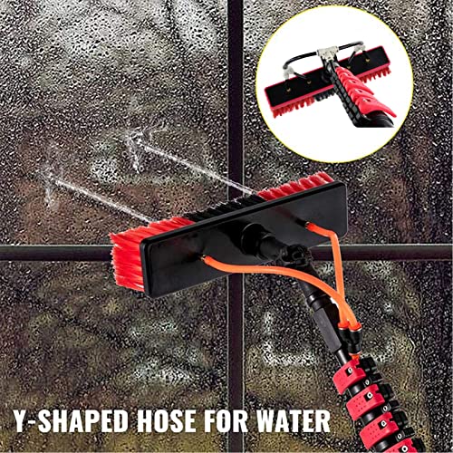 Kit di pulizia per finestre Teles da 3,7 m – Pulitore ad acqua con palo, perfetto per esterni e pannelli solari