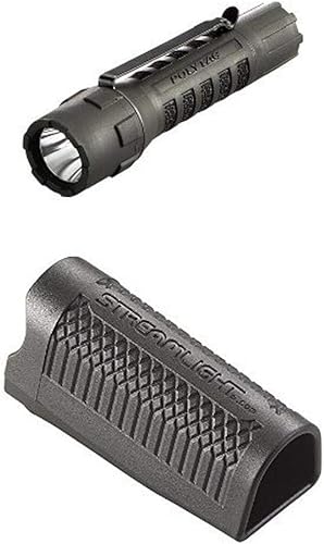Streamlight PolyTac - Linterna LED con baterías de litio, color negro y funda táctica