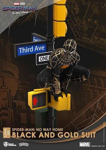 Miniatura 8 de Spider-Man No Way Home Black & Gold DS-102 D-Stage Diorama Estatua