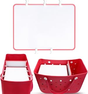 Yialins Beach Bag Divider Tray for Bogg Bag Original X Large Accessories Portable Lightweight Insert Tray for Simply Southern Tote Bag Beach Bag, Organizing Bogg Bags and Divide Space (Pink)