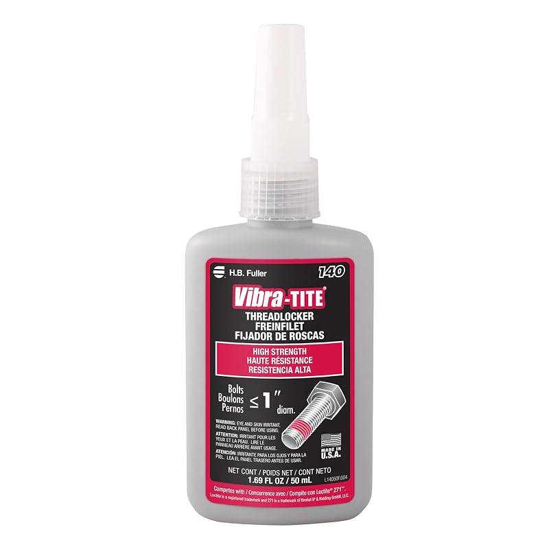 Vibra-TITE 14050 Trava-roscas anaeróbico vermelho de alta resistência, permanente, frasco de 50 mL