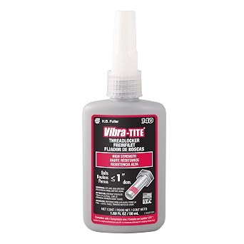 Vibra-TITE - 14050 140 Permanent High Strength Anaerobic Thread Locker, 50ml Bottle, Red