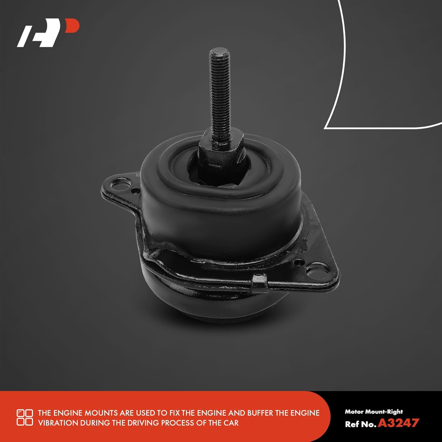 A-Premium 3PCS Engine Motor Mount Transmission Mount Torque Strut Mount Kit Compatible with Ford Explorer 2016 2017 2018 2019 2.3L, Automatic Transmission, FWD, Turbocharged Only, Replace# BB5Z6038F