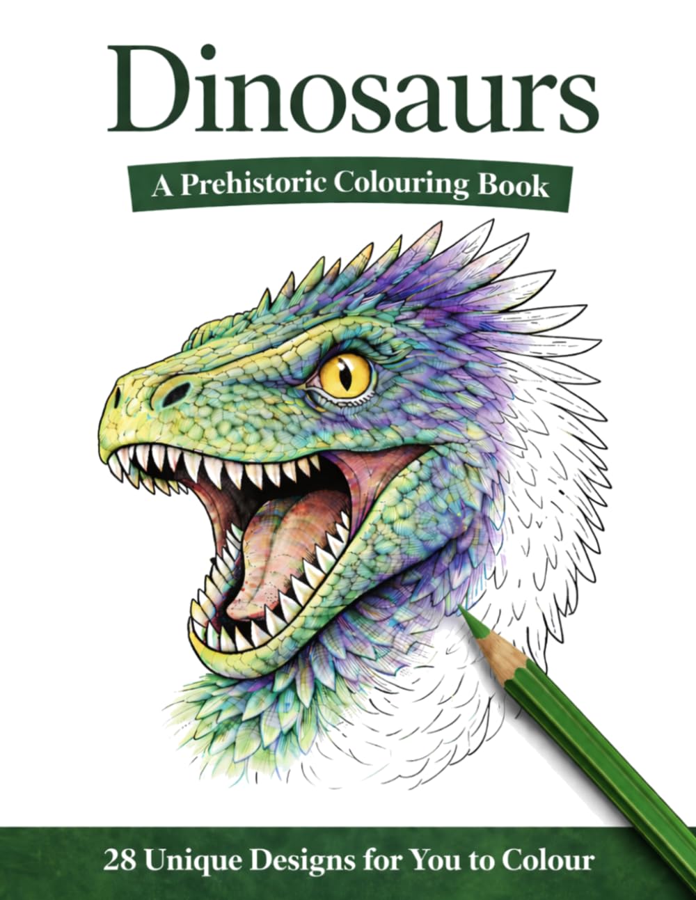 Dinosaurs: A Prehistoric Colouring Book (Lion Lines: Teen and Adult Colouring Series)