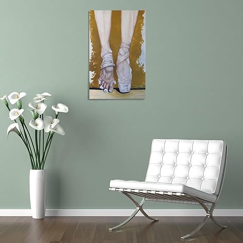 Miniatura 5 de Pósteres de arte abstracto de bailarina de ballet, póster de estudio de danza, póster de arte decorativo estético (5) póster de arte en lienzo y