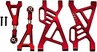 FLMLF Alloy CNC Rear Suspension A-Arm Set Red For 1/5 HPI BAJA RV KM 5B 5T 5SC