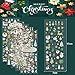 IGRMVIN 6 Feuilles Stickers Noël Autocollant Paillette Autocollant Noël 6 Styles Différents Scrapbooking Autocollant Noël Stickers Paillettes pour Cadeau Artisanat Scrapbooking Noël Décoration
