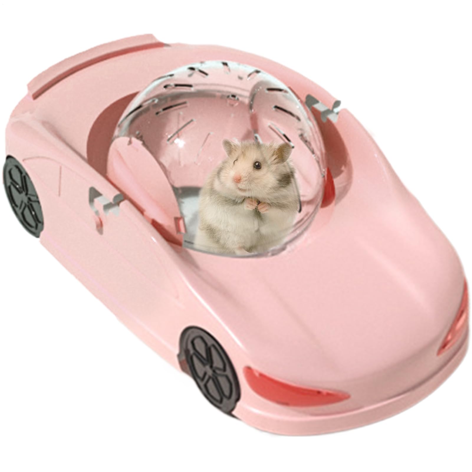 Petit Animal De Compagnie Roule d'exercice De Voiture 29.5x16.5x12cm Hamster Sport Ball PP Roue d'exercice pour Hamster Véhicule De Jouet De Roue Fitness Silencieux pour Hamsters Ferret Small Animal