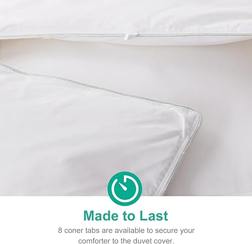 Miniatura 4 de APSMILE Edredón de Fibras de Plumas de Todas las Estaciones Tamaño King - Inserto de Edredón Ultra Suave de Alto Poder de Relleno Colección
