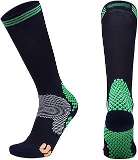 Medias de compresión Calcetines Deportivos 3 par de Calcetines de compresión Marathon Socks Triathlon Socks para Correr, Vuelo, Deportes