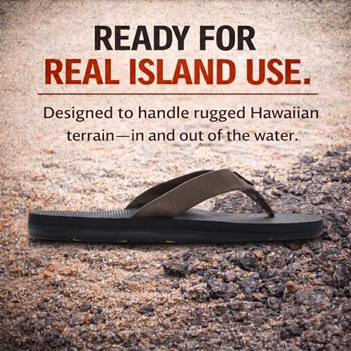 Image of Scott Hawaii Makaha Flip Flop Black | Custom Molded Outsole with Arch Support | Podiatrist Recommended